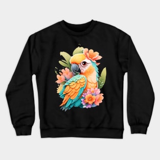 Tropical Parrot Tee! Crewneck Sweatshirt